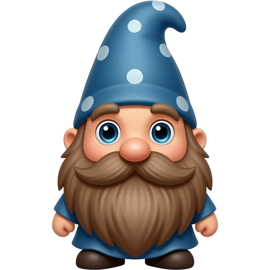 Cool garden gnome in shades with brown beard emoji