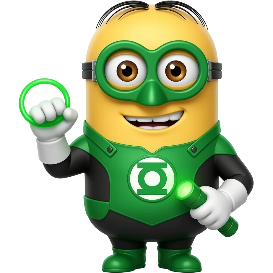 Minion linterna verde comic dc emoji