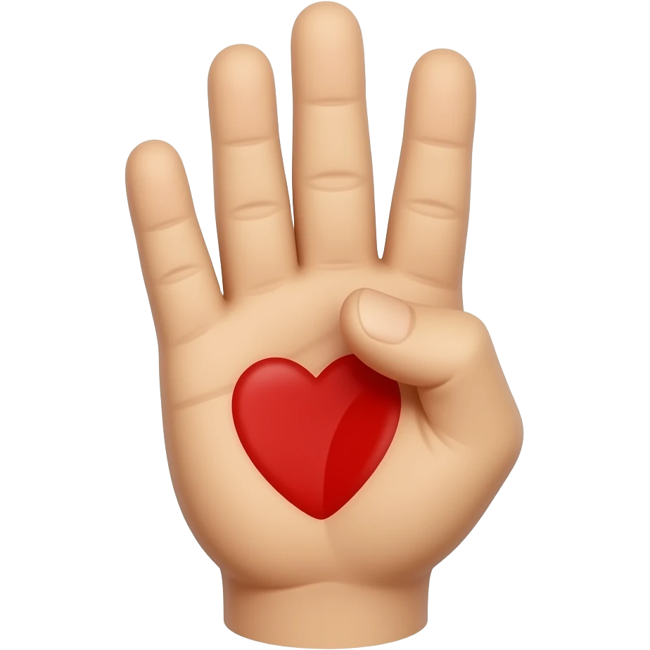 Blood gang sign emoji