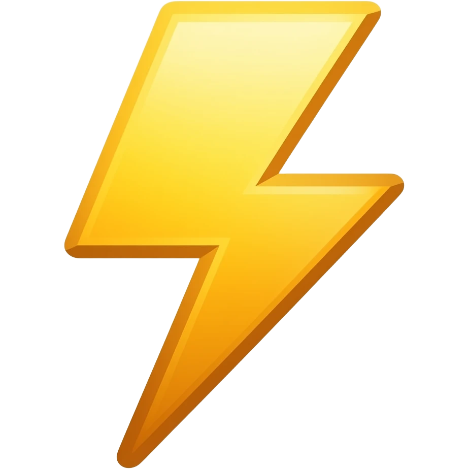 lightning emoji