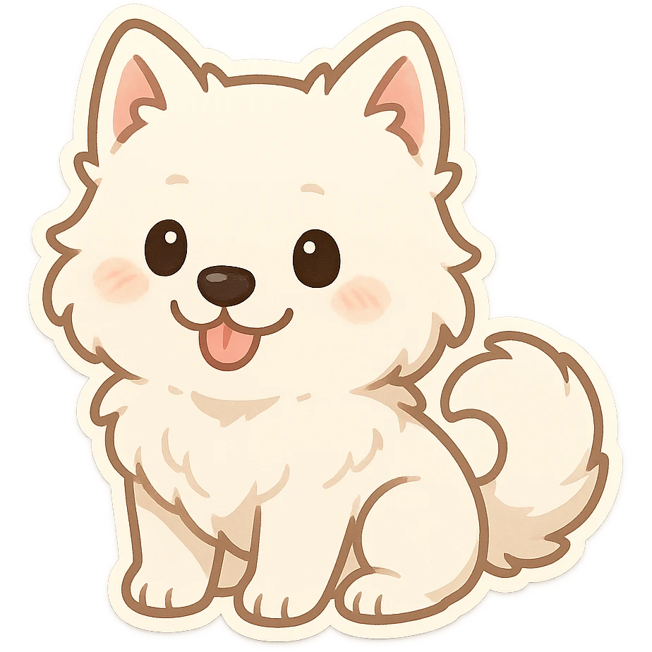 samoyed puppy emoji
