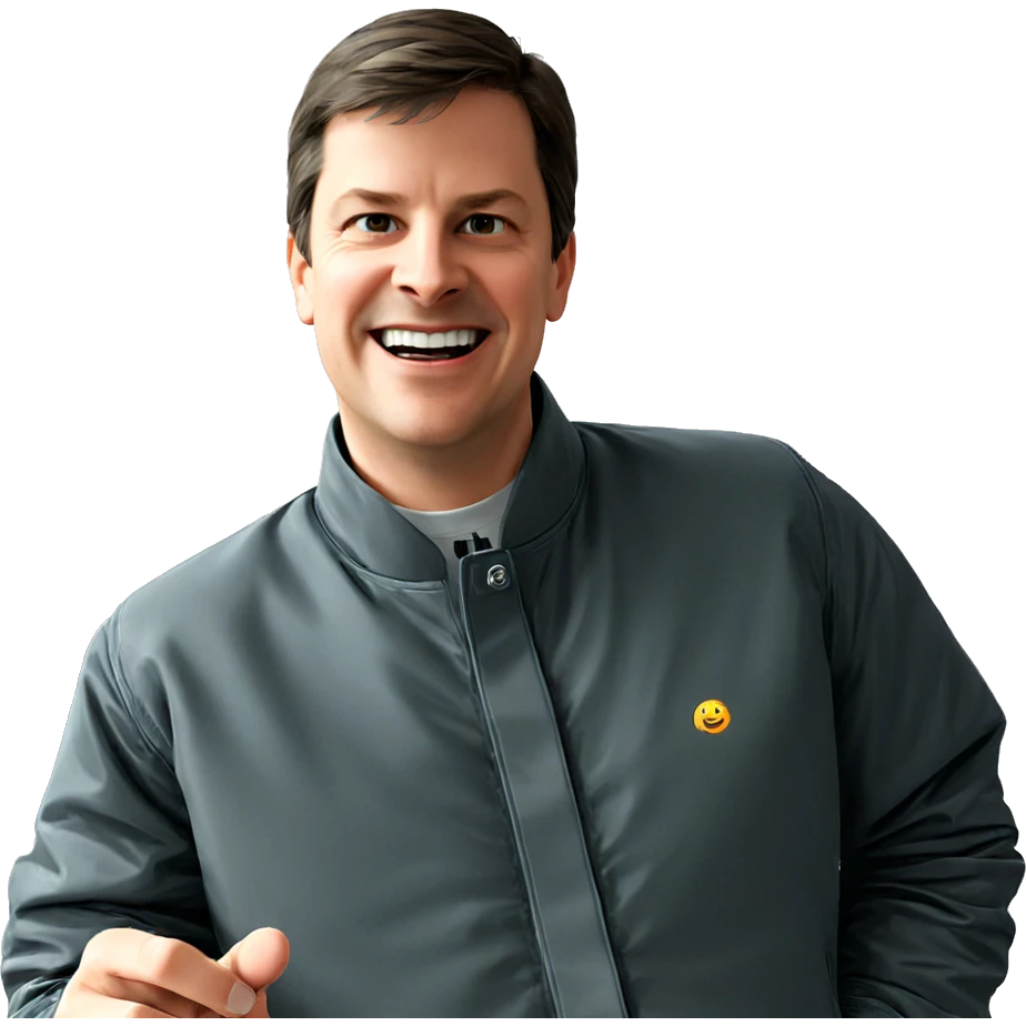 smiling boy in jacket emoji