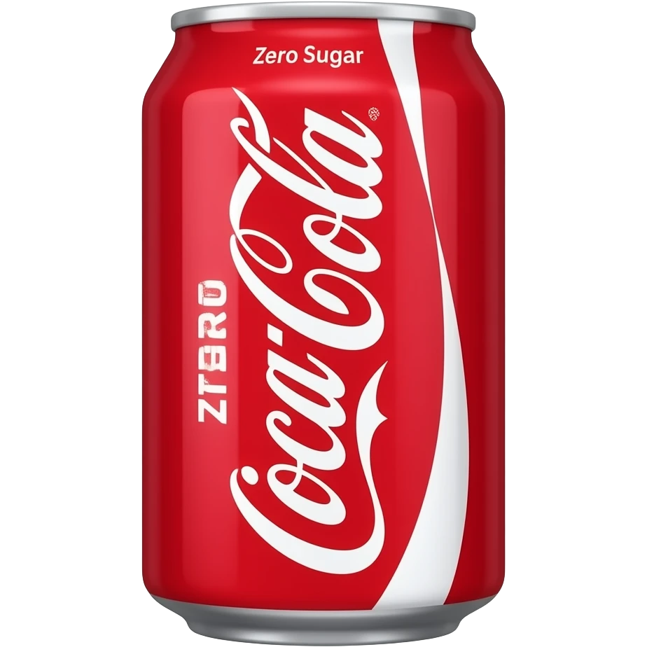 Cococola zero sugar can emoji