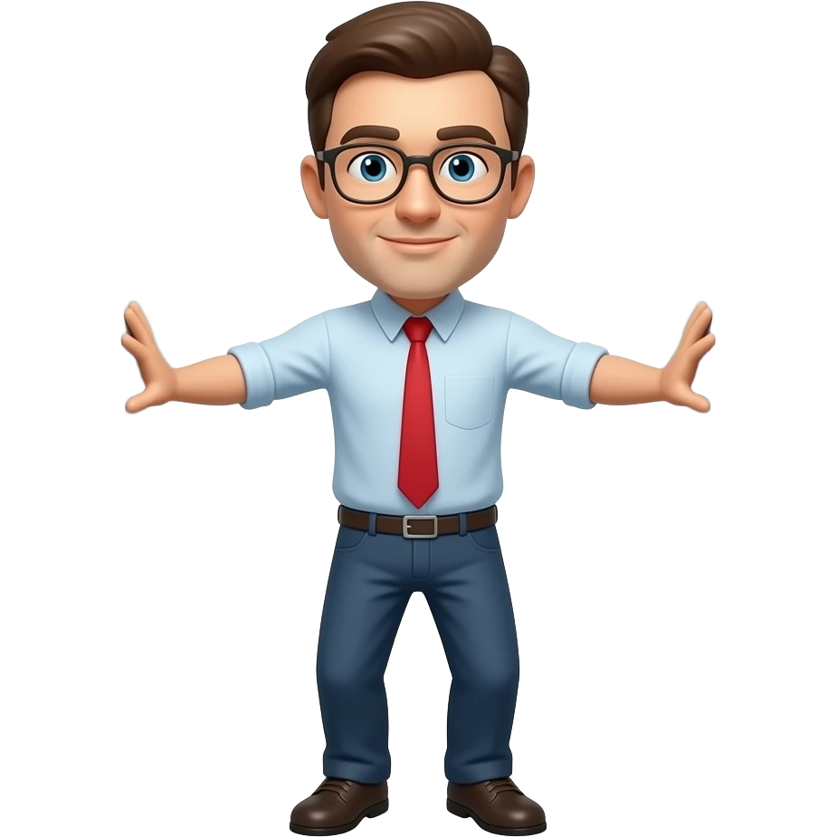 man stuck in the middle of two walls emoji