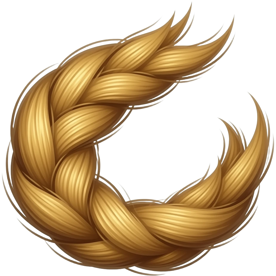 Si pero en forma de pelo normal emoji