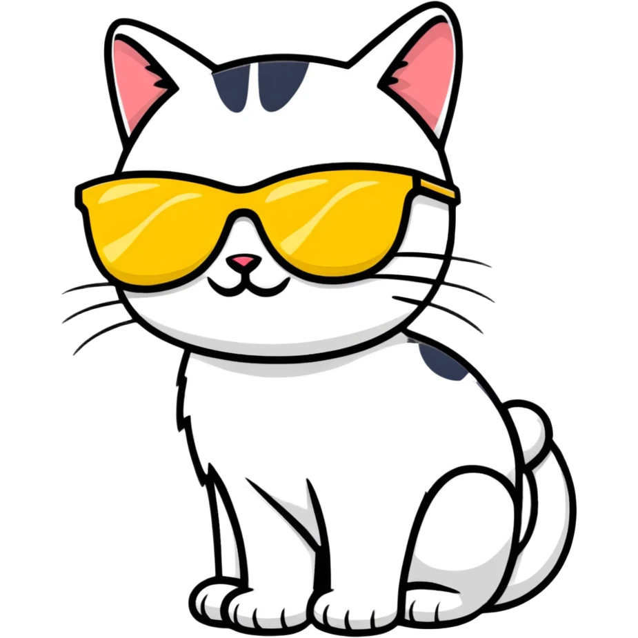 cat wearing sunglasses emoji