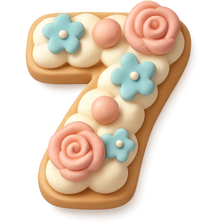 number cookie cream tart, simplified, clear, emoji-like emoji
