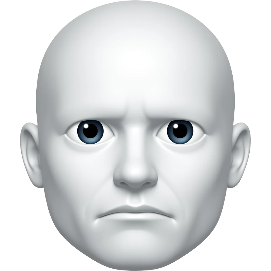 White sad face emoji emoji
