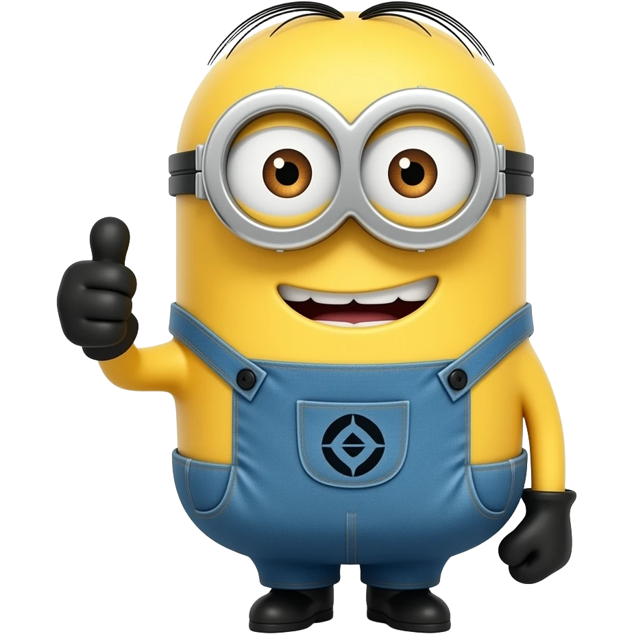 minion thumbs up approval emoji