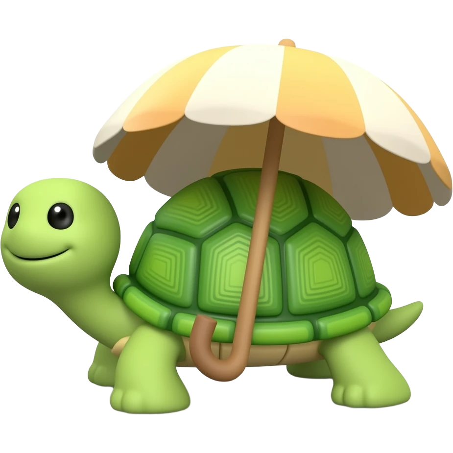 🐢 + 🦀 +⛱️ emoji
