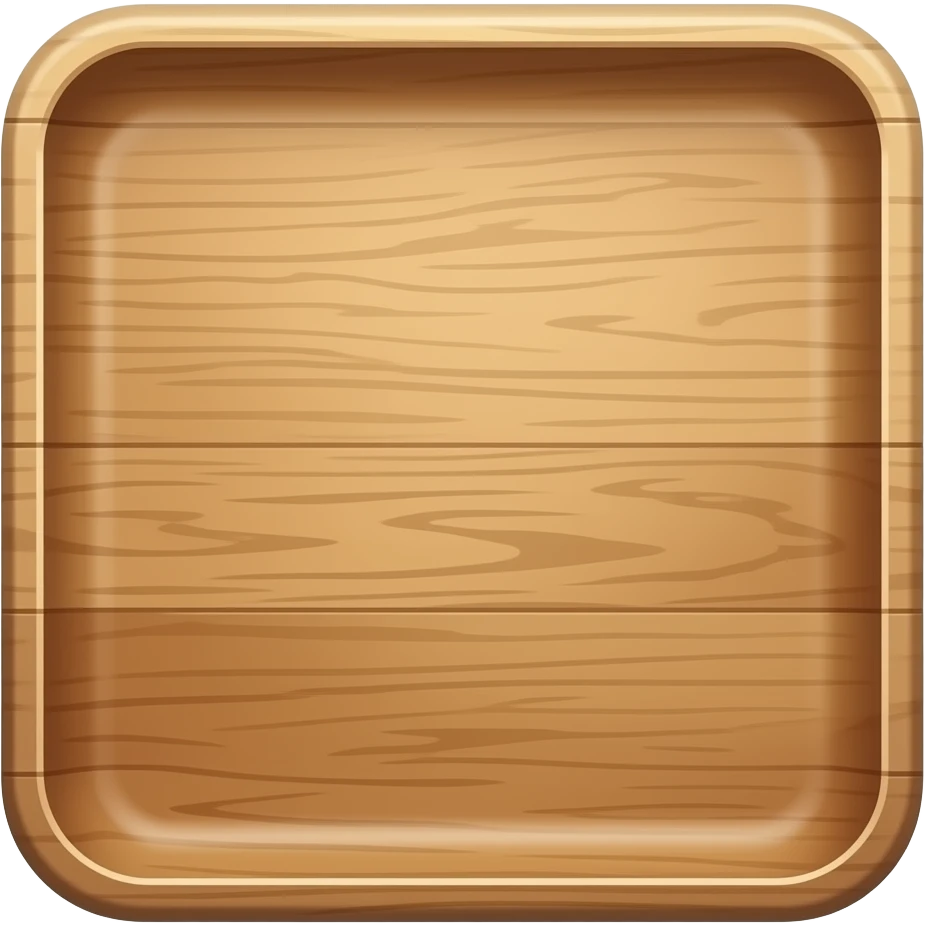 Bandeja de madeira emoji