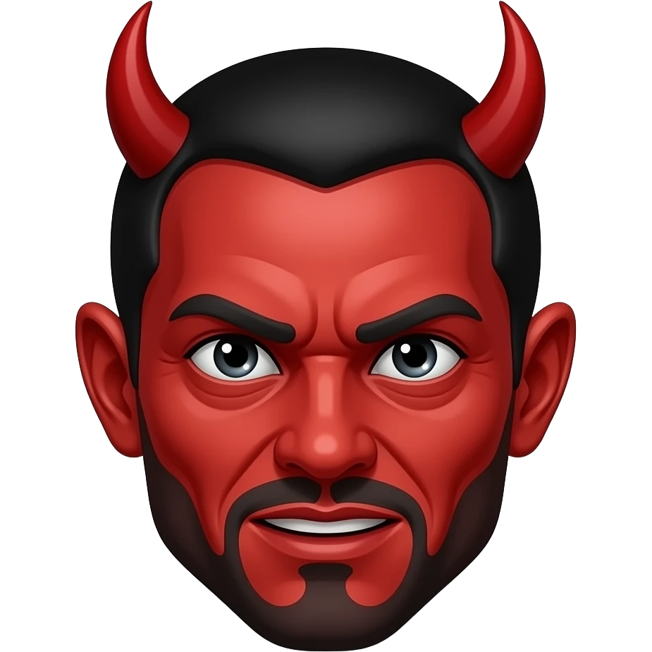 a scary devil red emoji emoji