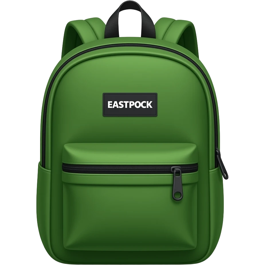 a green EASTPACK backpack emoji