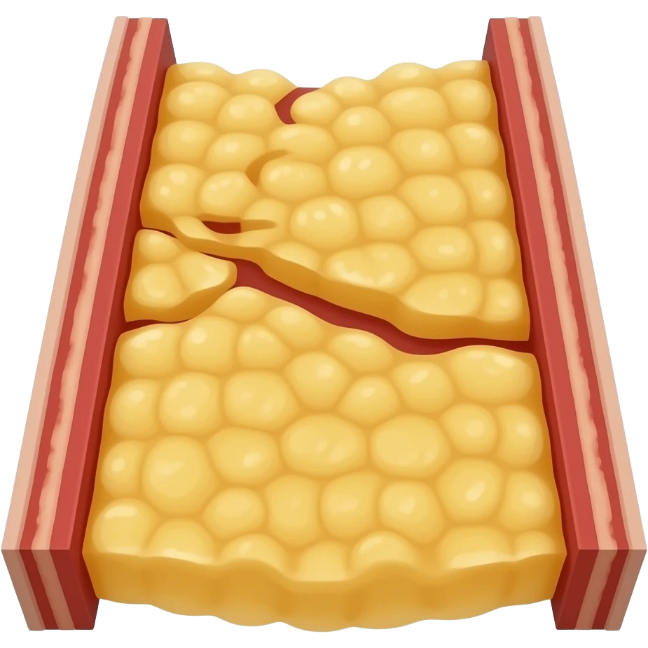 yellow adipose blocking blood flow emoji