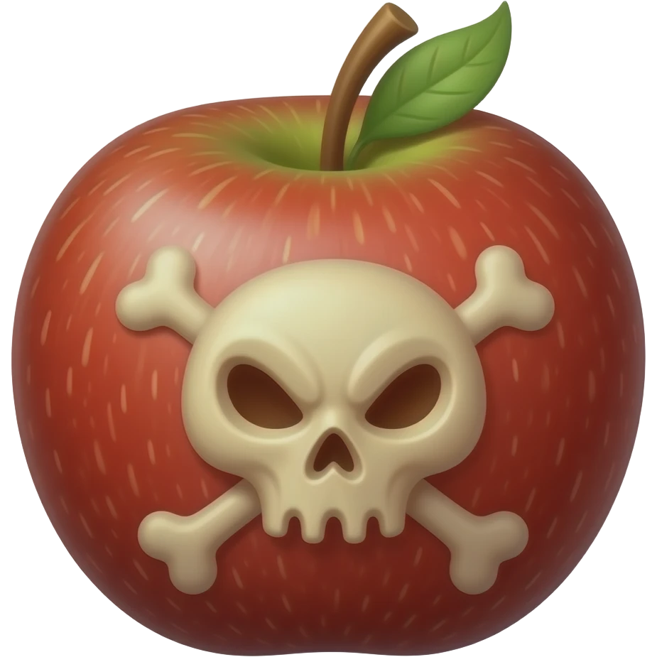 poison apple emoji