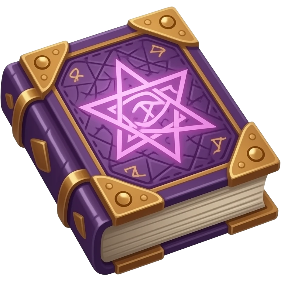 violet spell book emoji