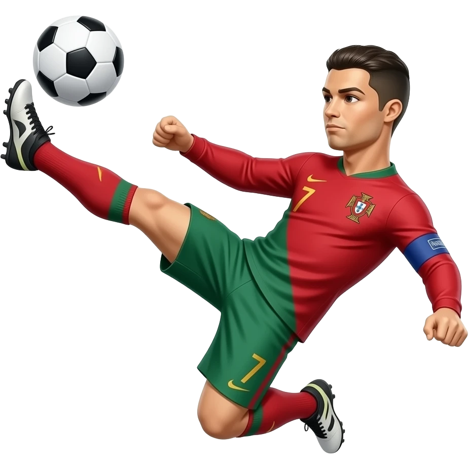 Can you make a ronaldo overhead kick portugal emoji emoji