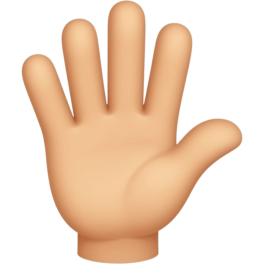 Рука машущая досвидания emoji