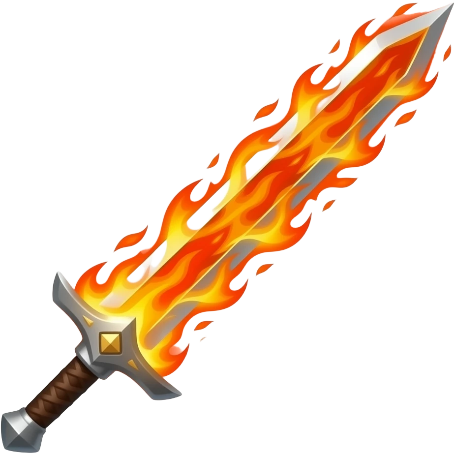 fire sword emoji