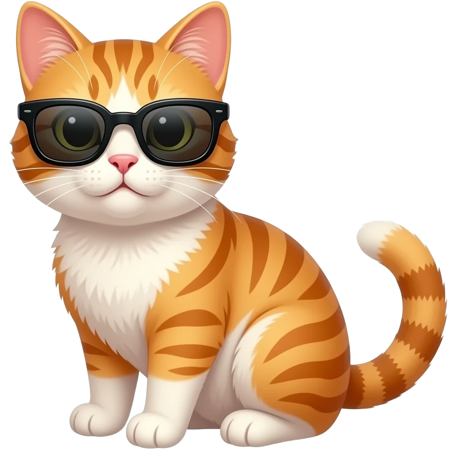 Cat wearing sunglasses emoji