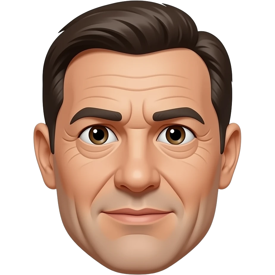 잔주름이 있는 얼굴 표면 네모 이미지 emoji