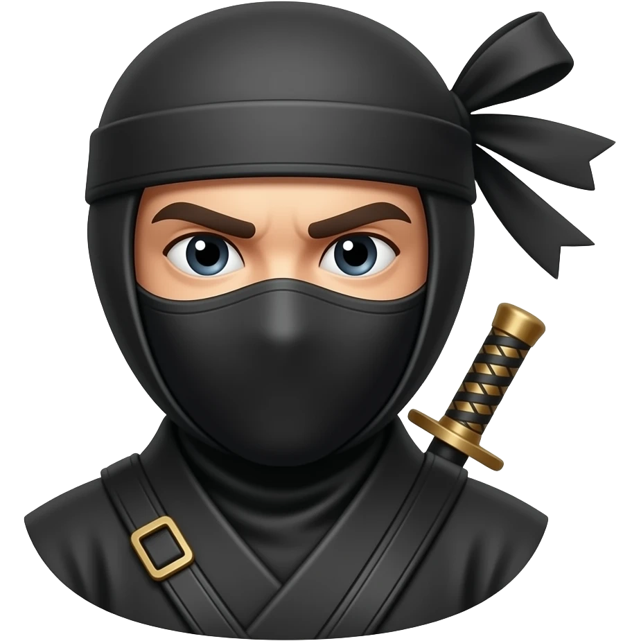 Black ninja emoji