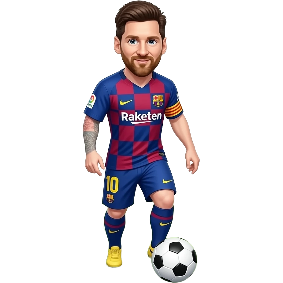messi barcelona emoji