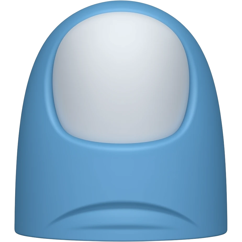 Middle finger blue skin tone emoji