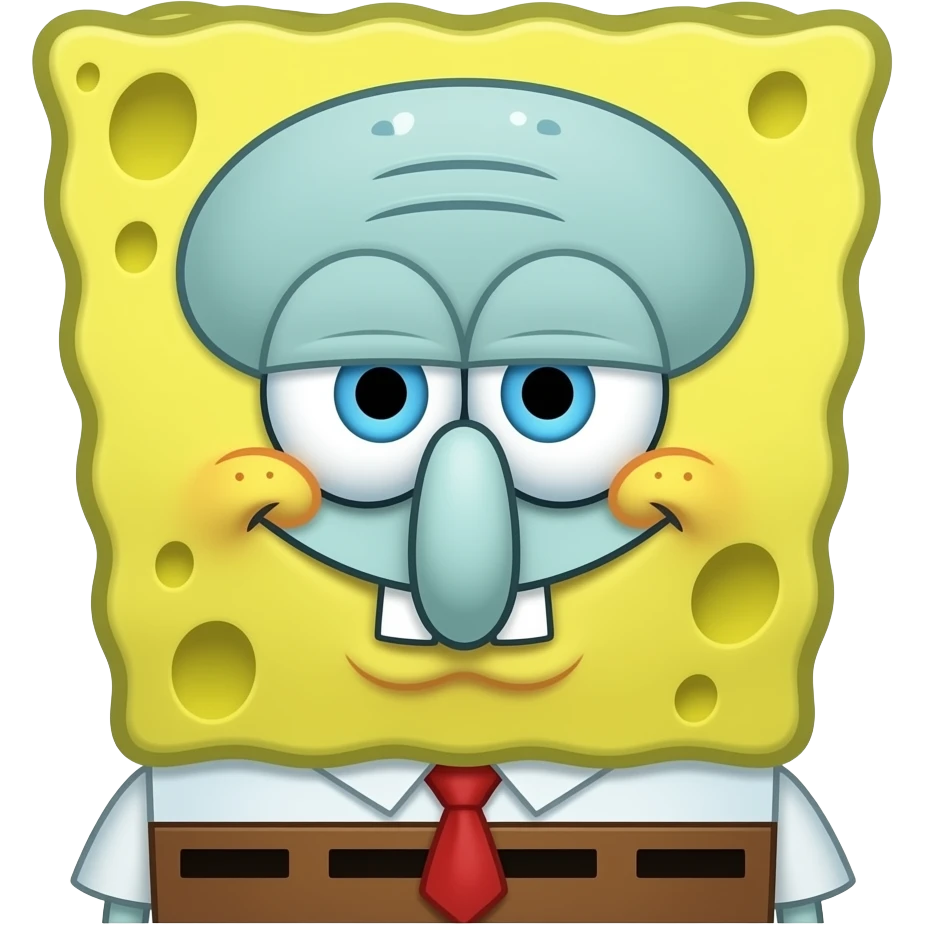 Swearing Squidward emoji