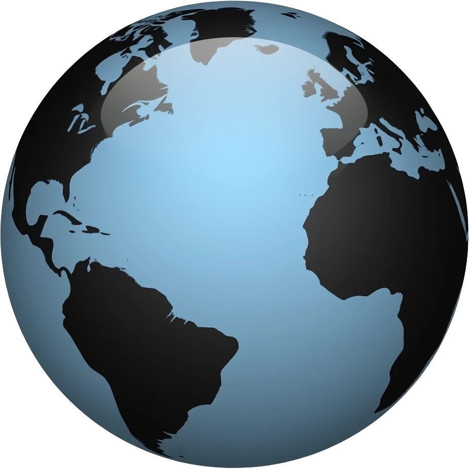 Black Globe emoji