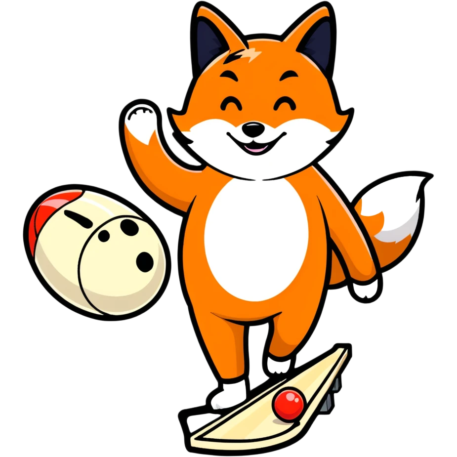 Fox bowling  emoji