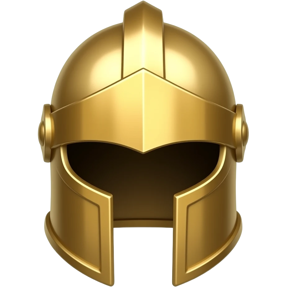 Give golden colour to it make knight helmet emoji