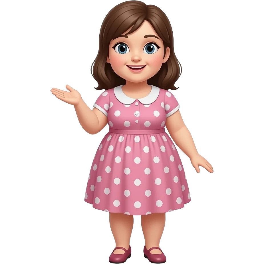 a girl with dress talking full body that's fat emoji