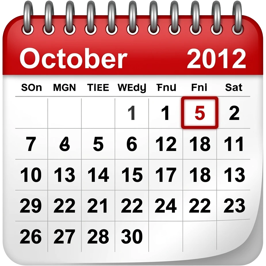 5​ OCT emoji