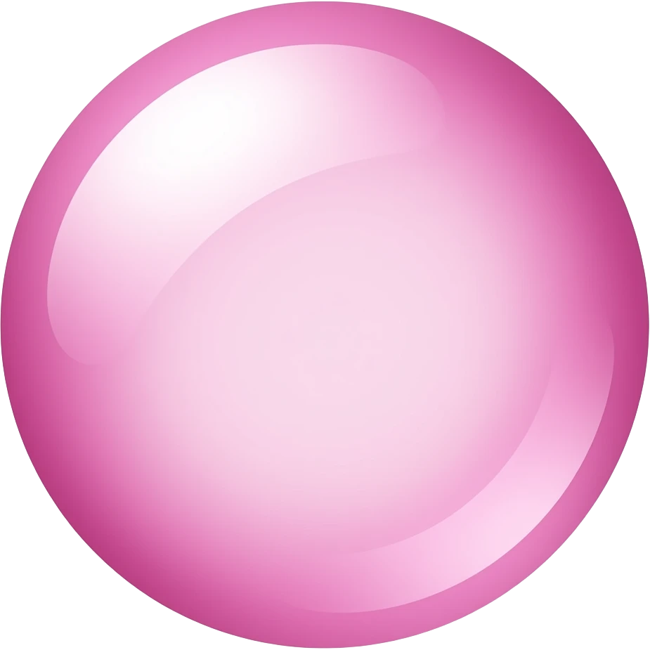 Bubble pink emoji