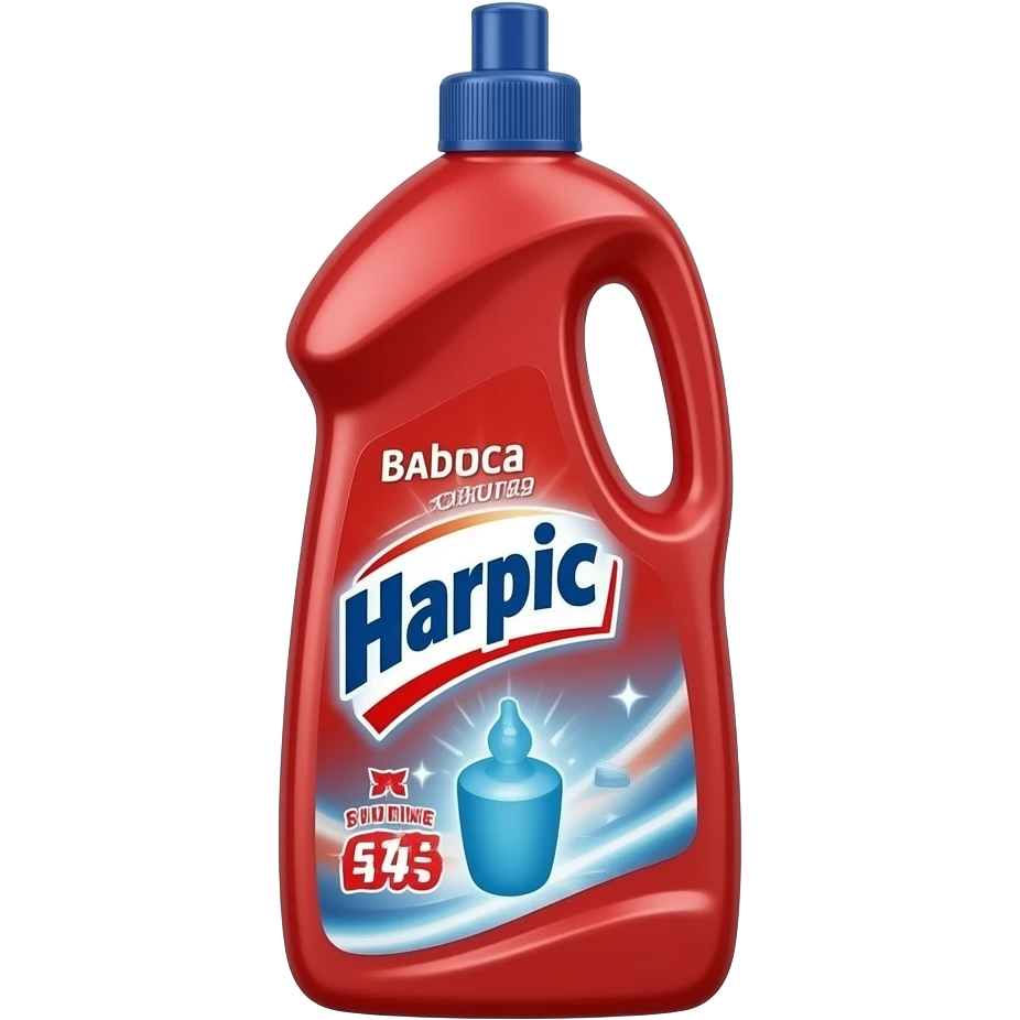red harpic bottle emoji
