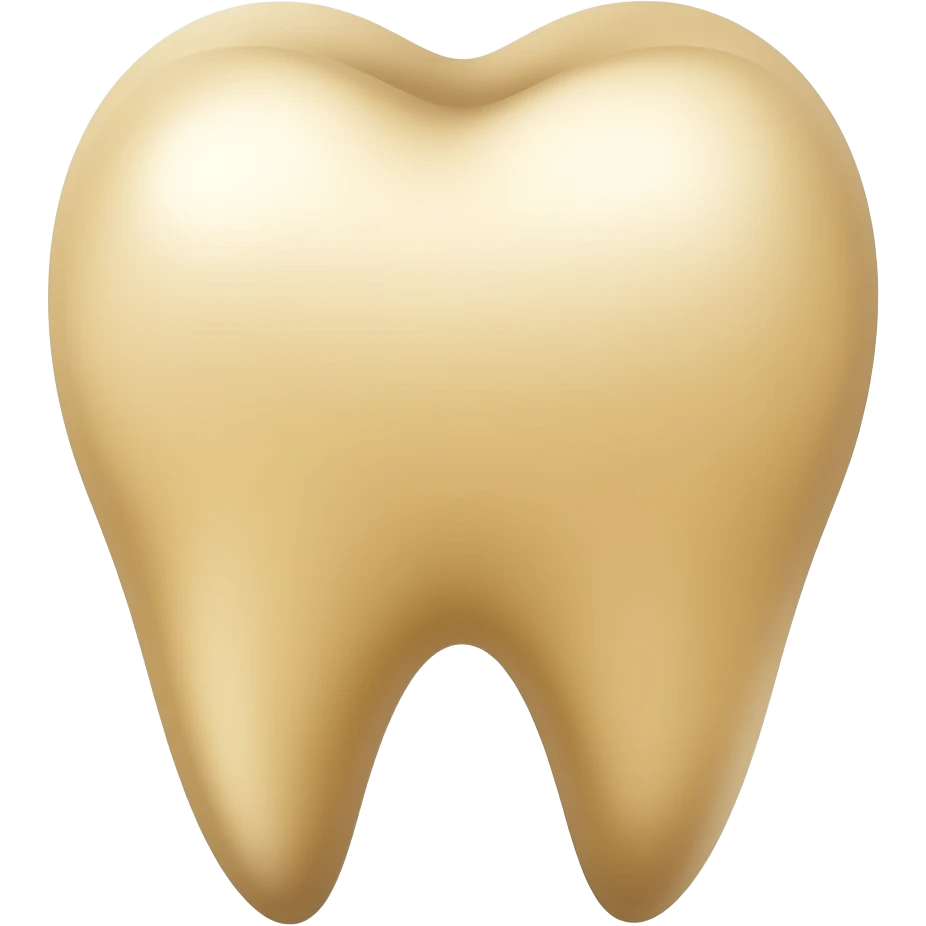 Yellow tooth emoji