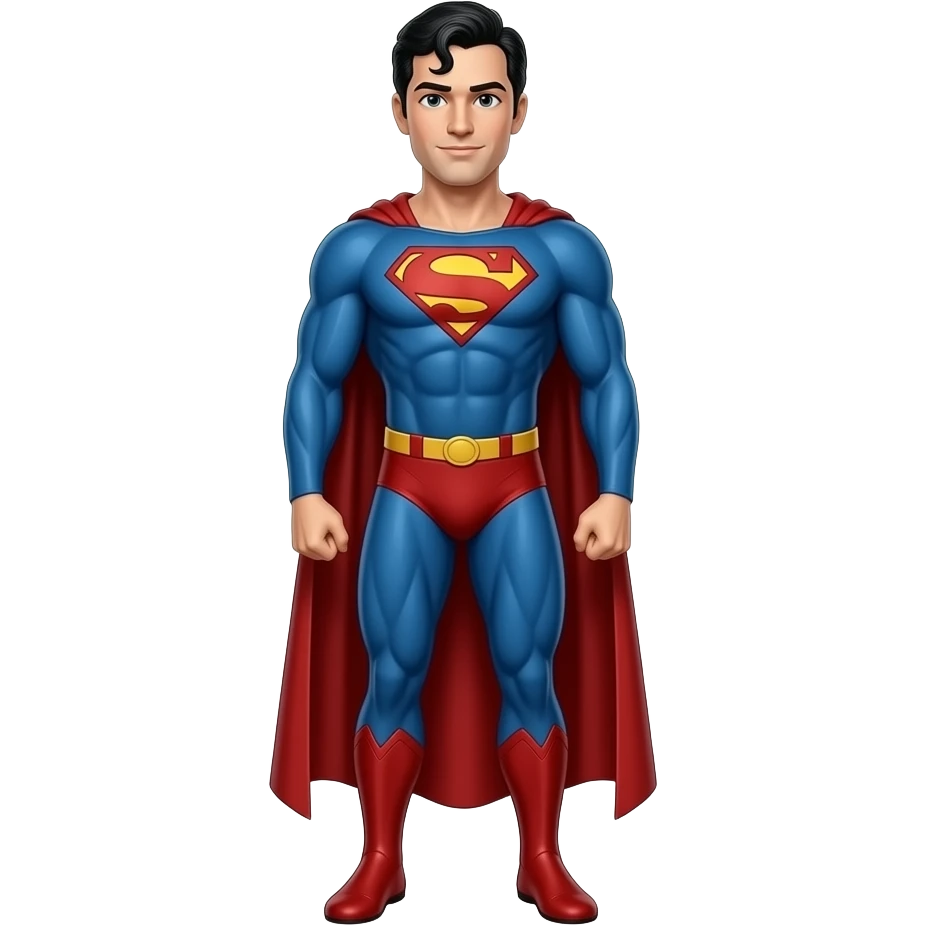 Naked Superman shower full body emoji
