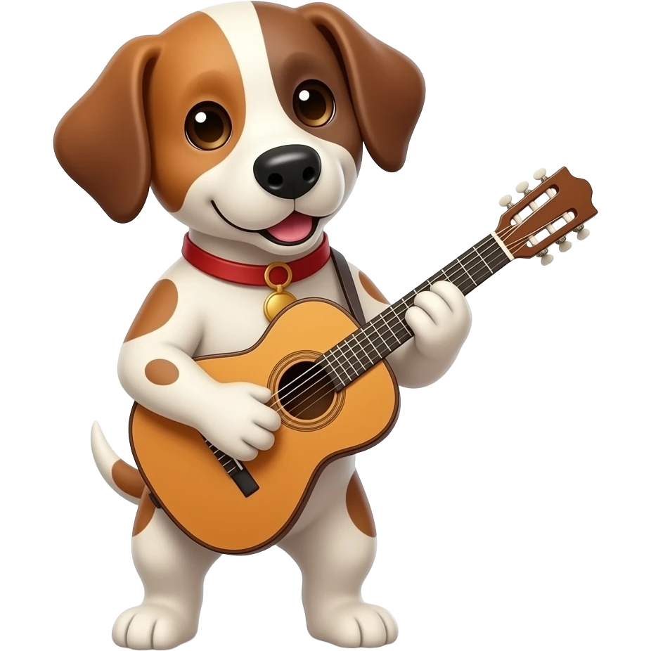 musician dog emoji
