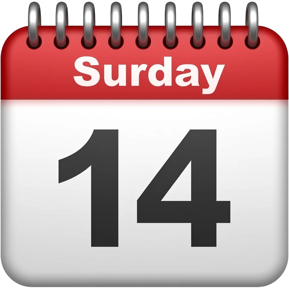 saturday calender emoji