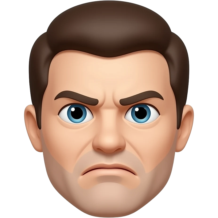 Disgusted face emoji