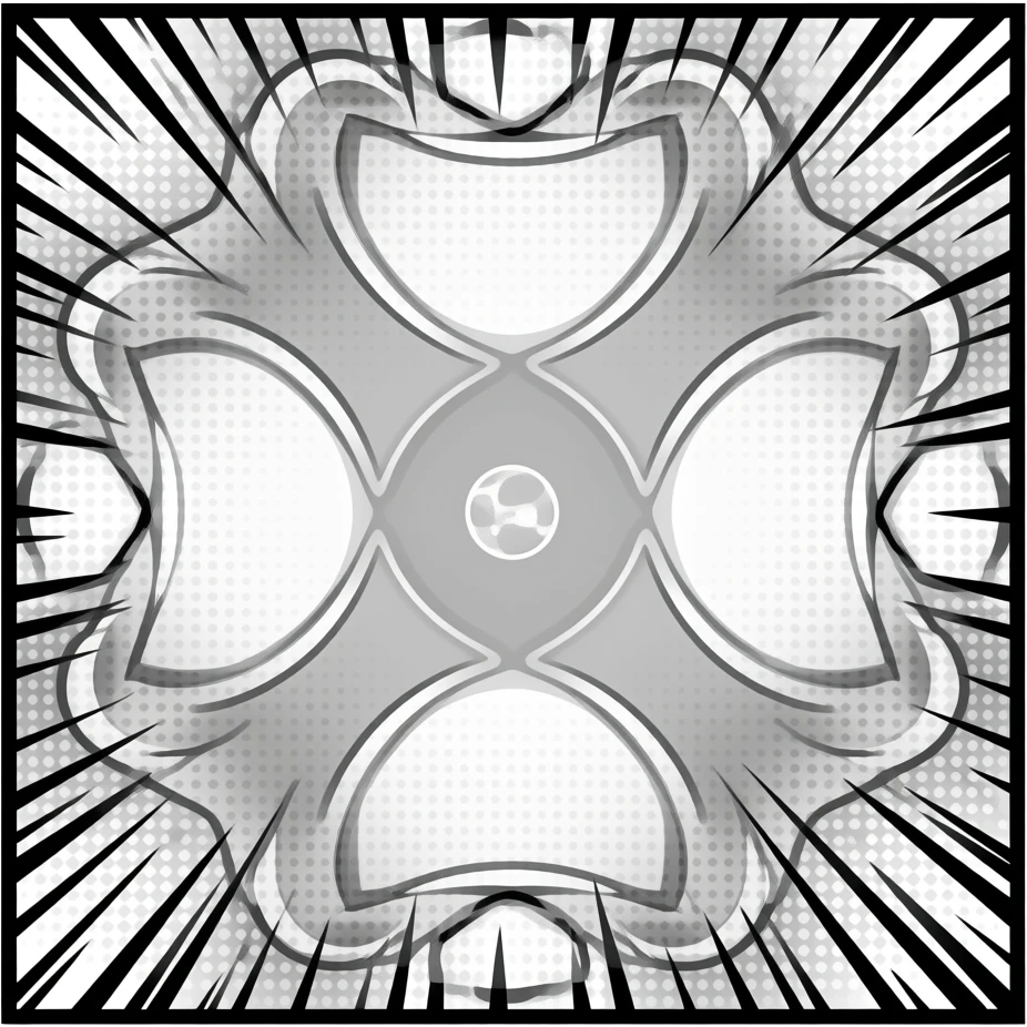 black and white comic emoji