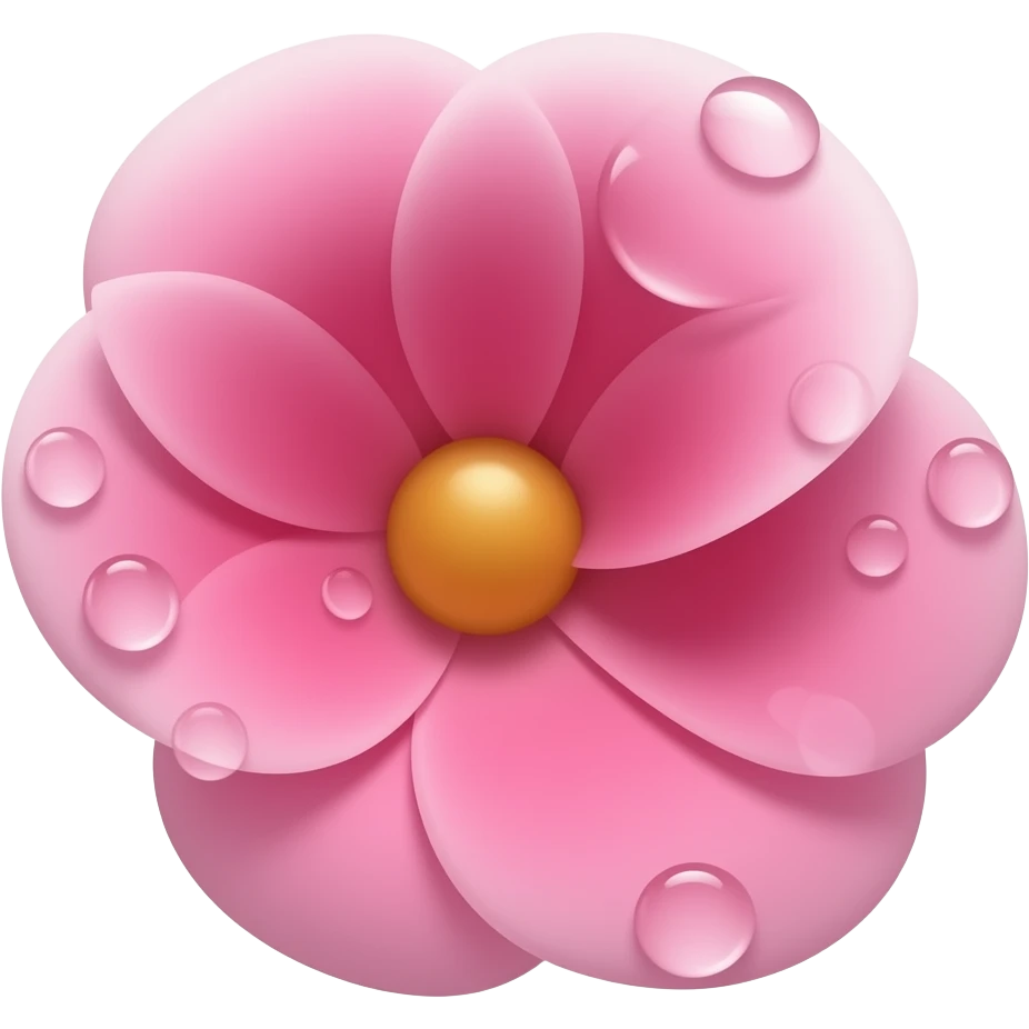 Pink flower emoji