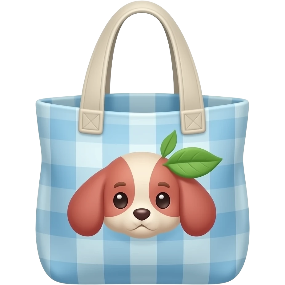 Reusable tote bag emoji