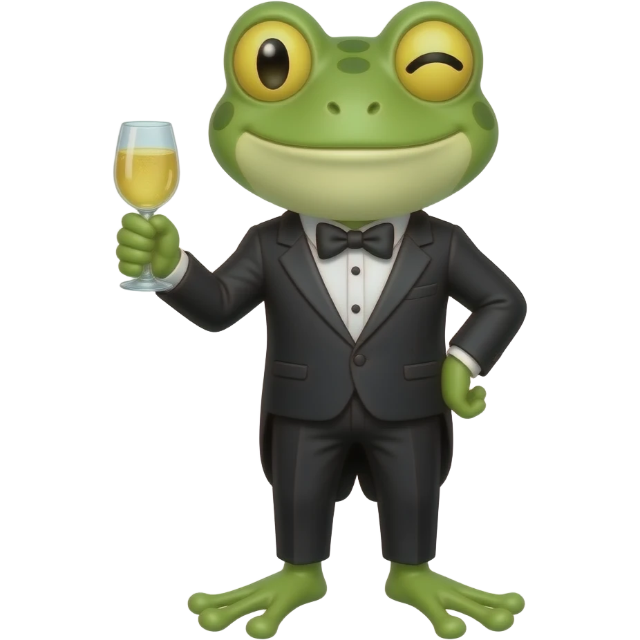 🐸🕴️😉🥂 emoji
