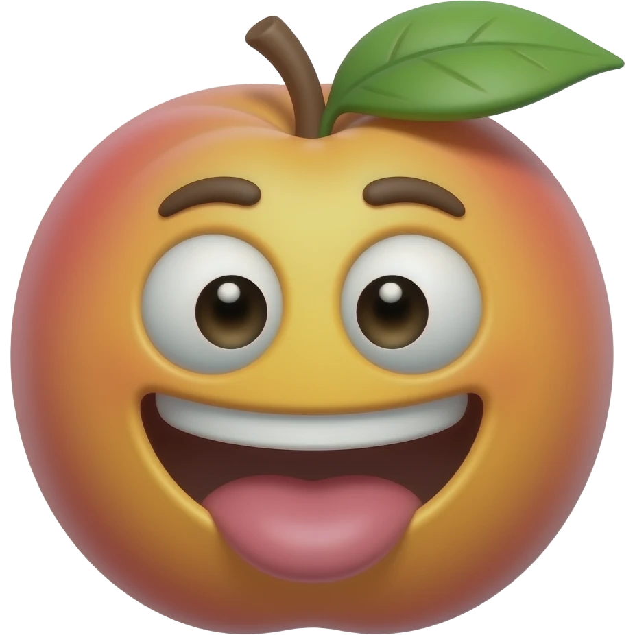 emoji style, 🍑, but extremely explicit NSFW porn version, detailed, sexual, adult emoji