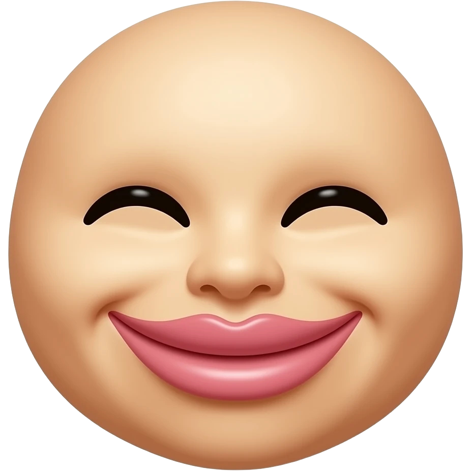 립 볼륨감이 강조된 이모지 emoji