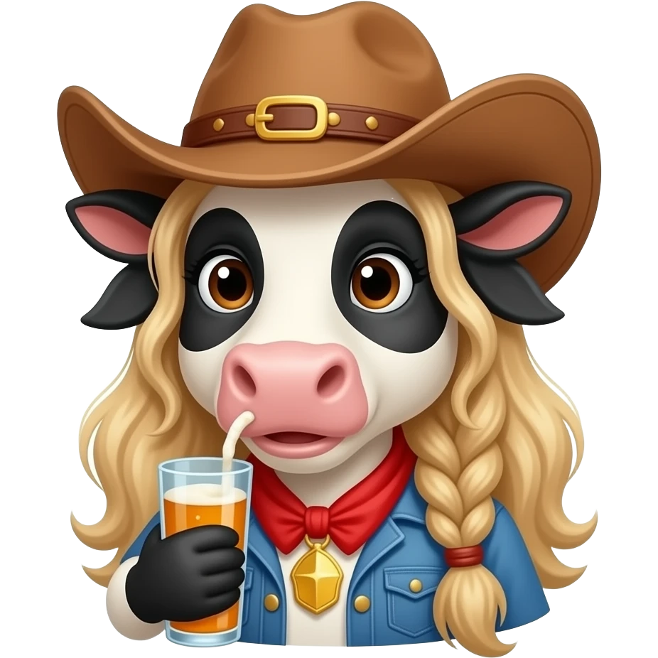 Wine drunk cowgirl yellow emoji emoji