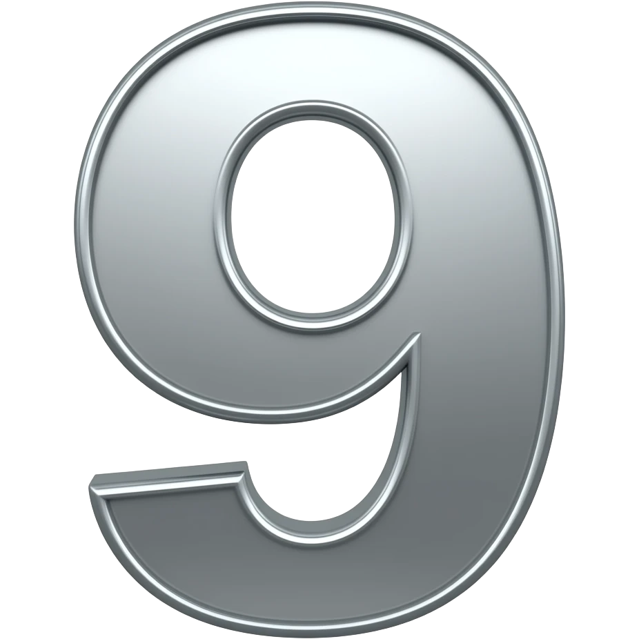 number 9 emoji