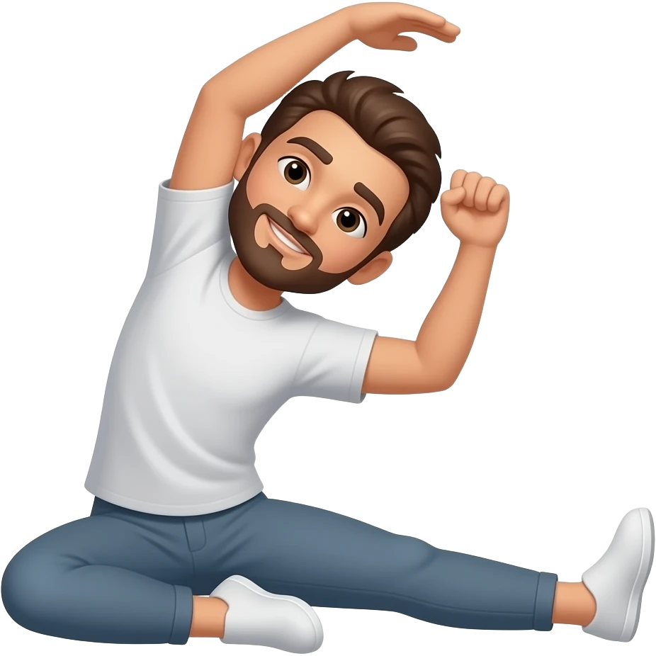 stretching emoji